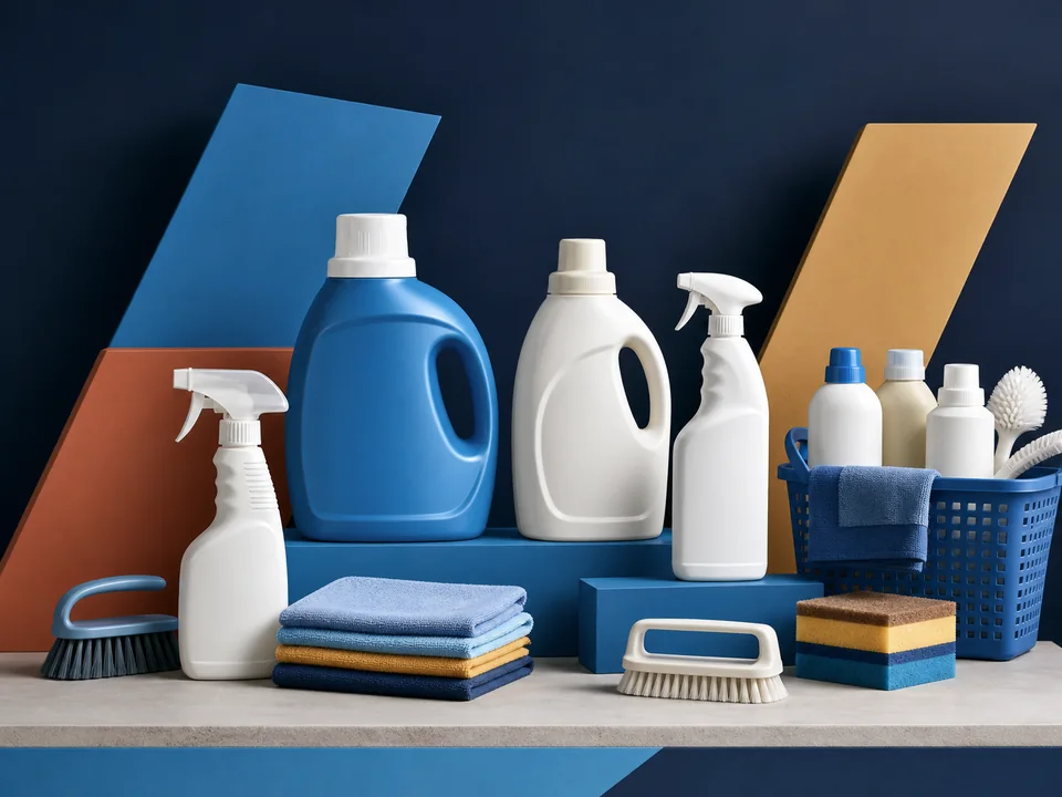 Unbranded cleaning and household product assortment